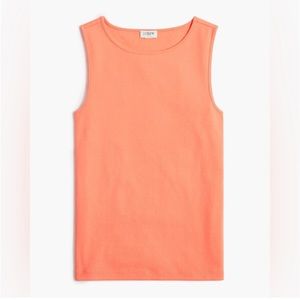 NWT J. CREW SHELL TANK IN MELON, M